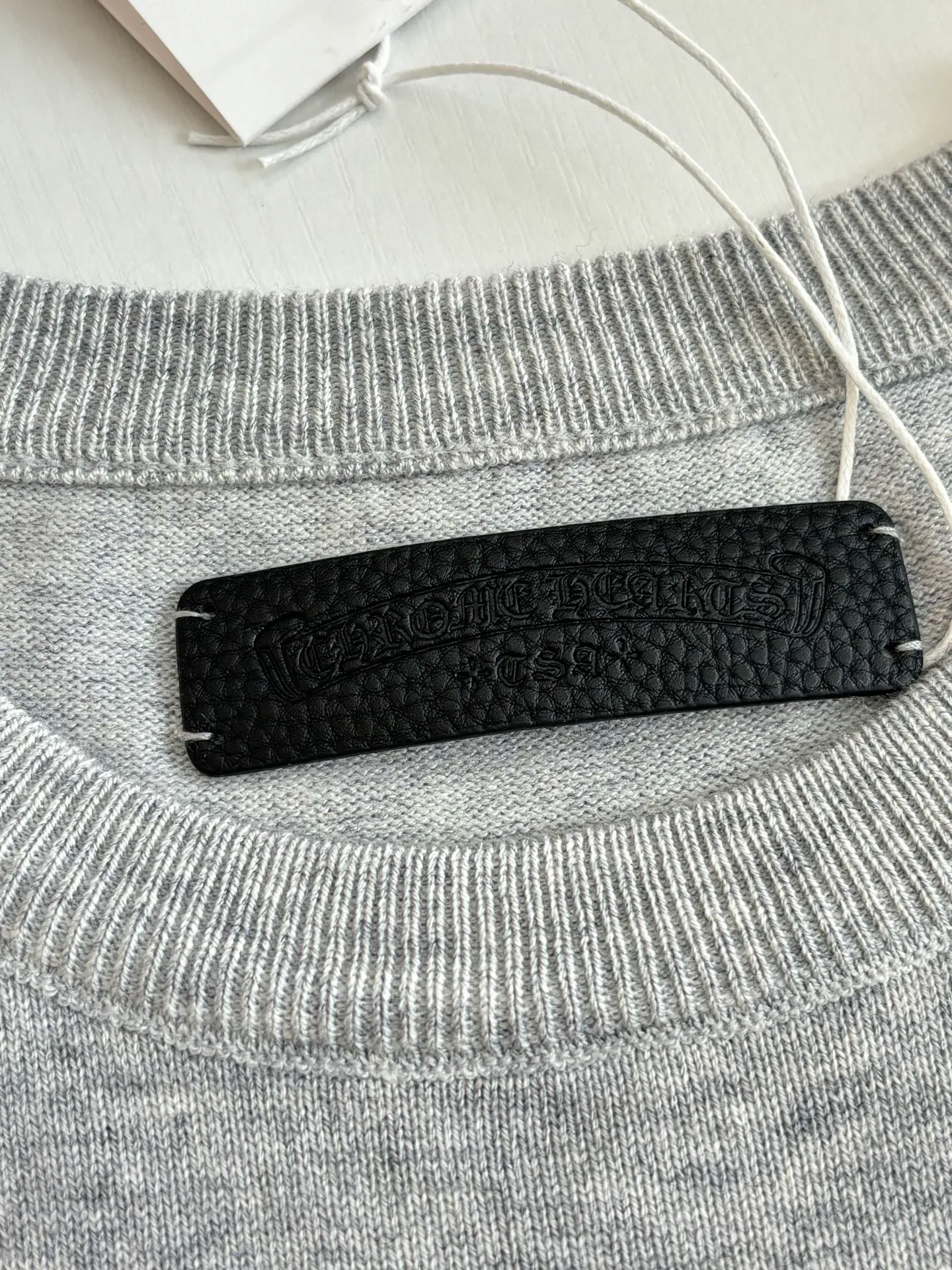 P450 Chrome Hrate*/Chrome Heart SS26 Sanskrit letter jacquard wool knitted crew neck sweater Size: S/M/L/XL